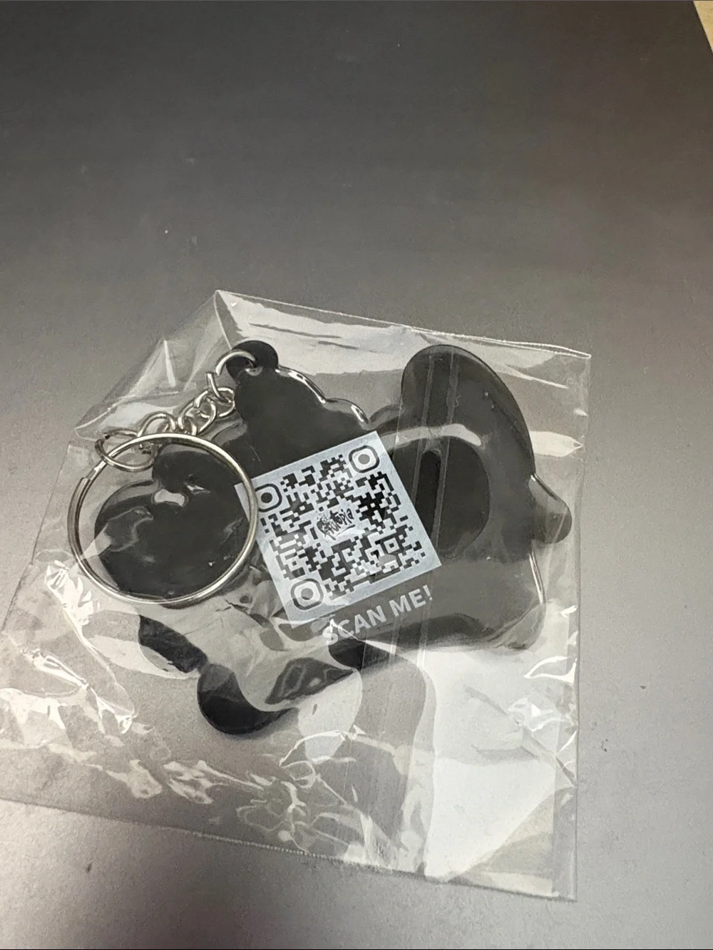 Topia Black & White Keychain Card Holder - Topia